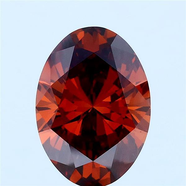 2.01ct Oval FANCY DEEP ORANGE VVS2 Lab Created Diamond