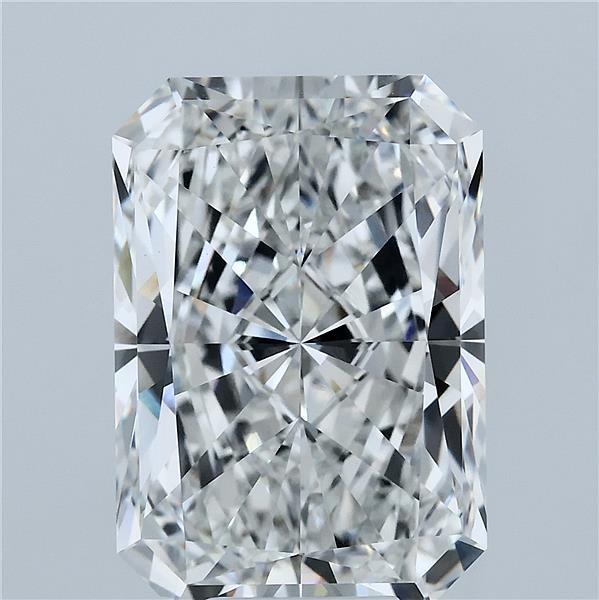 8.29ct Radiant F VVS2 Lab Created Diamond