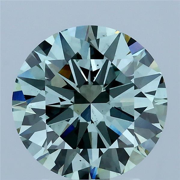 3ct Round FANCY VIVID GREEN VS2 Lab Created Diamond