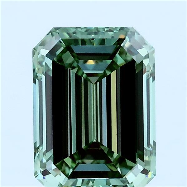 2ct Emerald FANCY VIVID GREEN VS1 Lab Created Diamond