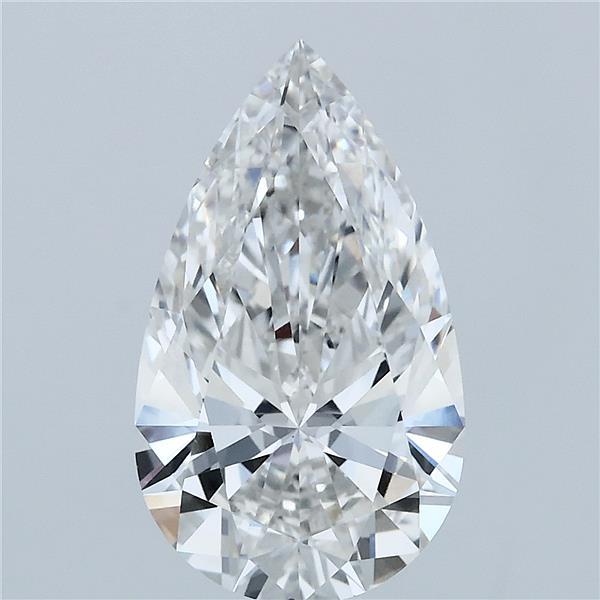 3ct Pear F VVS2 Lab Created Diamond
