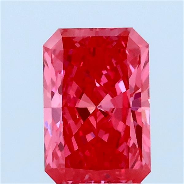 1.01ct Radiant FANCY VIVID PINK VVS2 Lab Created Diamond