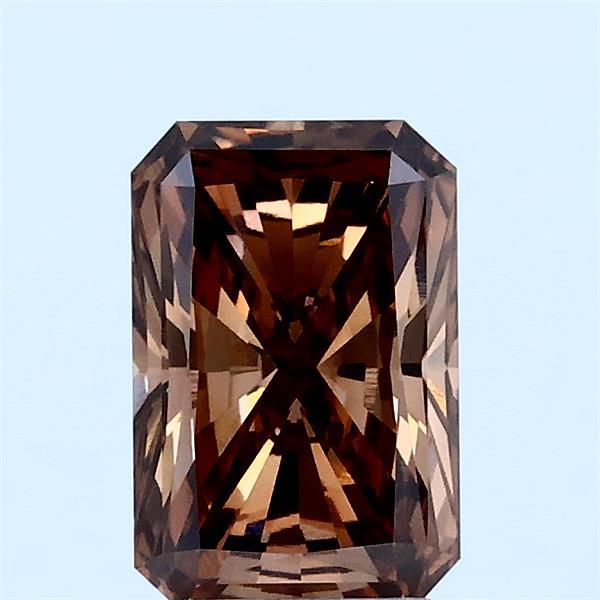 1.06ct Radiant FANCY BROWN VVS2 Lab Created Diamond