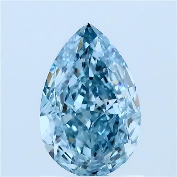 1.01ct Pear FANCY VIVID BLUE VS1 Lab Created Diamond
