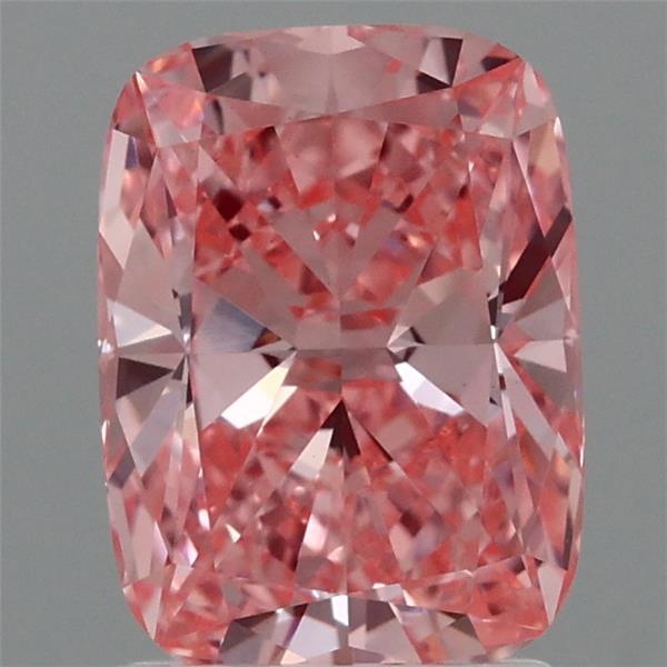1.96ct Cushion FANCY VIVID PINK VVS2 Lab Created Diamond