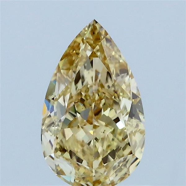 1.04ct Pear FANCY INTENSE YELLOW VS2 Lab Created Diamond