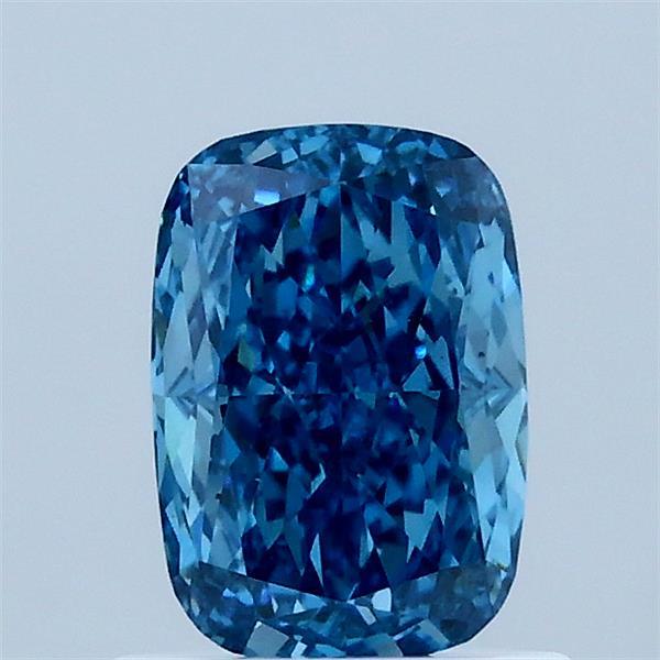1ct Cushion FANCY VIVID BLUE VS1 Lab Created Diamond