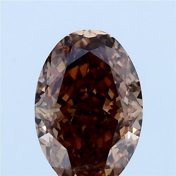 2.11ct Oval FANCY BROWN VS2 Lab Created Diamond