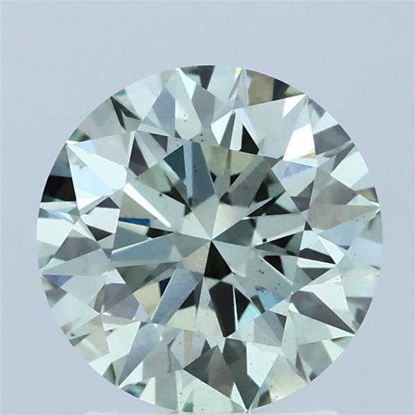 2.02ct Round FANCY VIVID GREEN VS2 Lab Created Diamond