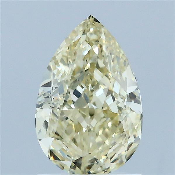 1.52ct Pear FANCY YELLOW VVS2 Lab Created Diamond