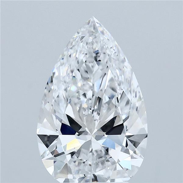 3ct Pear D VS1 Lab Created Diamond