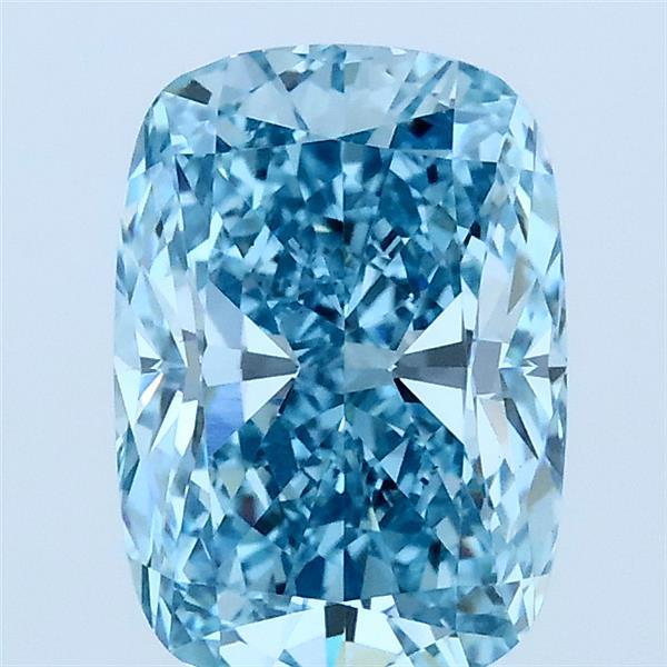 1.92ct Cushion FANCY VIVID BLUE VS1 Lab Created Diamond