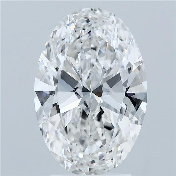 3.08ct Oval F VVS2 Lab Created Diamond