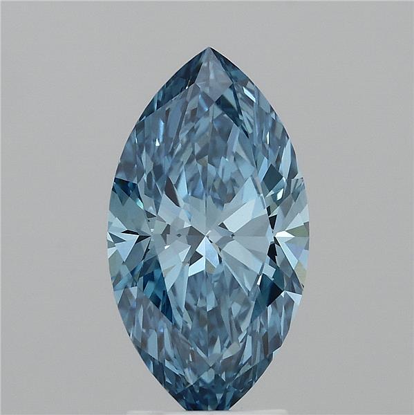 3ct Marquise FANCY VIVID BLUE VVS2 Lab Created Diamond