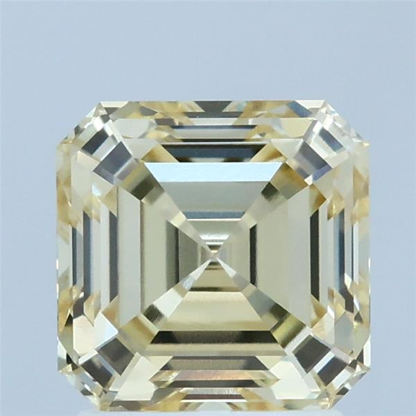 2.03ct Asscher FANCY LIGHT YELLOW VVS2 Lab Created Diamond