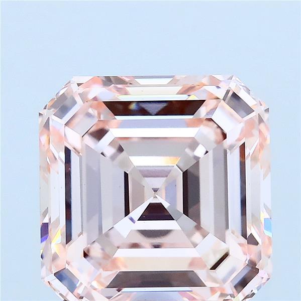 5ct Asscher FANCY PINK VS1 Lab Created Diamond