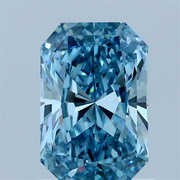 1.11ct Radiant FANCY VIVID BLUE VVS2 Lab Created Diamond