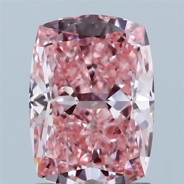 1.79ct Cushion FANCY VIVID PINK VS1 Lab Created Diamond
