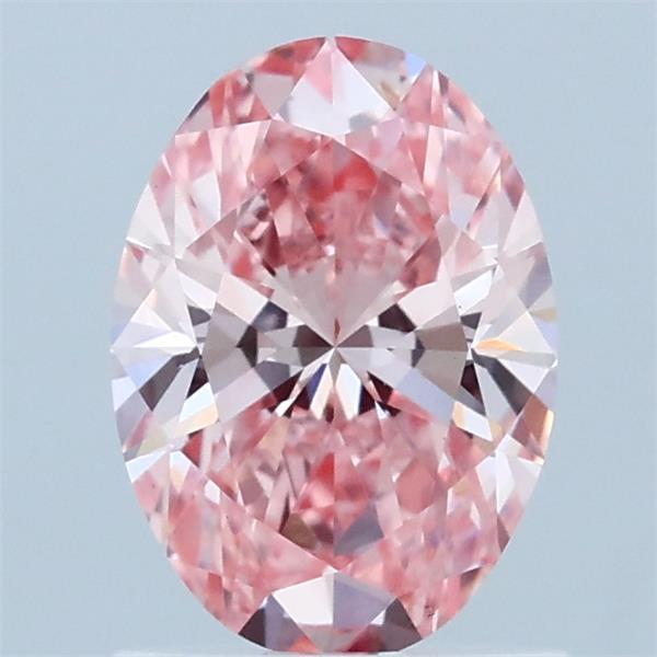1.07ct Oval FANCY VIVID PINK VS1 Lab Created Diamond