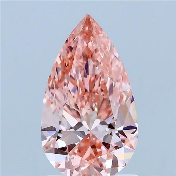 1.37ct Pear FANCY VIVID PINK VVS2 Lab Created Diamond