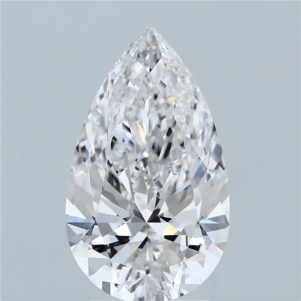 3.02ct Pear F VVS1 Lab Created Diamond