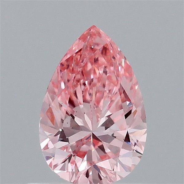 0.7ct Pear FANCY VIVID PINK VS1 Lab Created Diamond
