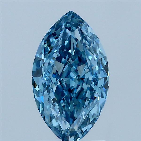 2ct Marquise FANCY VIVID BLUE VS1 Lab Created Diamond