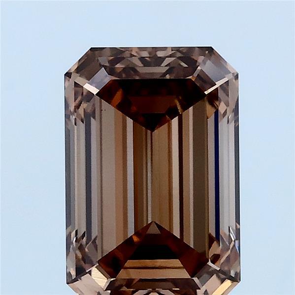 2.03ct Emerald FANCY BROWN VS1 Lab Created Diamond