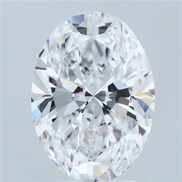 4ct Oval D VS1 Lab Created Diamond