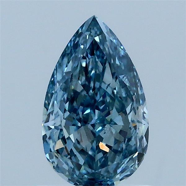 1.05ct Pear FANCY INTENSE BLUE VS2 Lab Created Diamond