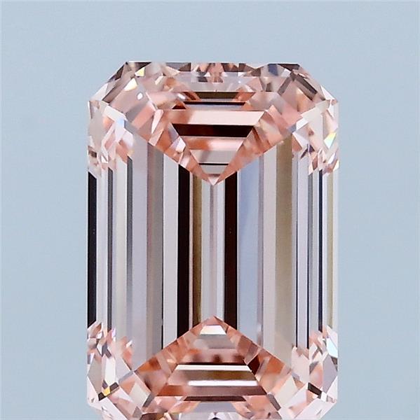 2ct Emerald FANCY INTENSE PINK VVS2 Lab Created Diamond