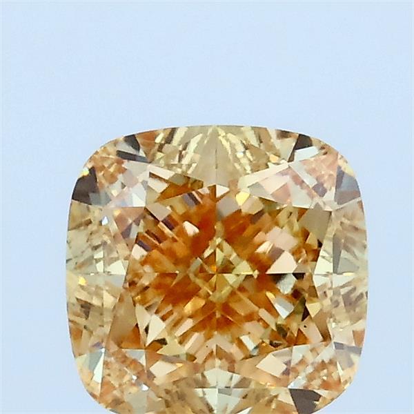 1.55ct Cushion FANCY BROWNISH YELLOW VS1 Lab Created Diamond