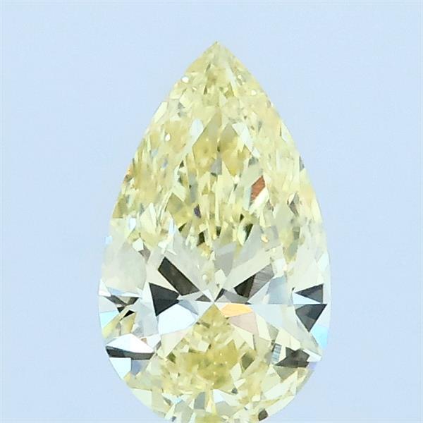 0.61ct Pear FANCY YELLOW VVS1 Lab Created Diamond