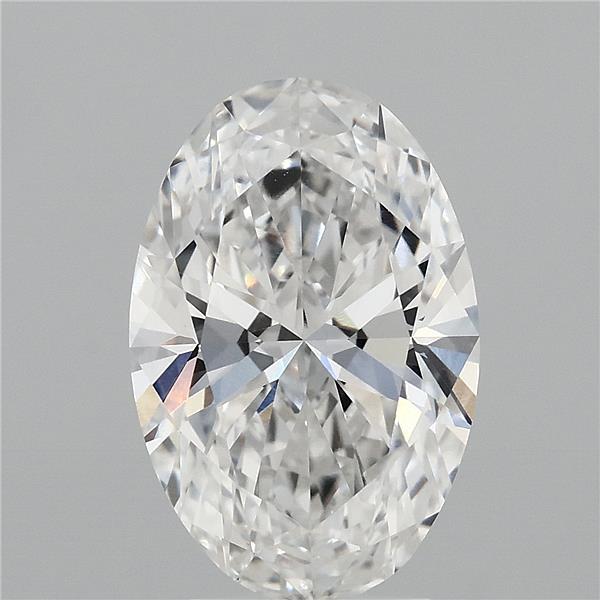 3.52ct Oval F VVS2 Lab Created Diamond