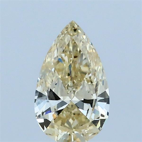 0.5ct Pear FANCY LIGHT YELLOW VVS2 Lab Created Diamond
