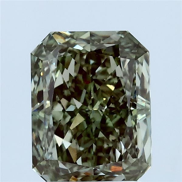 2.05ct Radiant FANCY INTENSE GREEN VS1 Lab Created Diamond