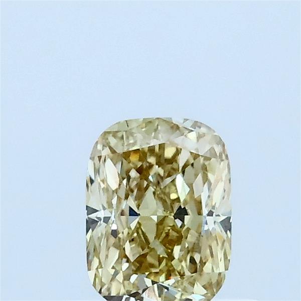 0.52ct Cushion FANCY LIGHT YELLOW VS1 Lab Created Diamond
