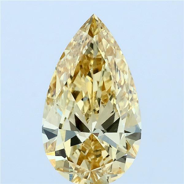3ct Pear FANCY INTENSE YELLOW VS1 Lab Created Diamond
