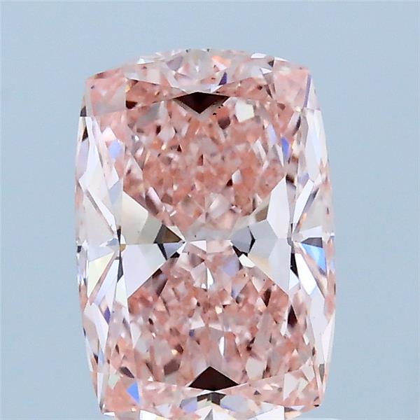 1.55ct Cushion FANCY VIVID PINK VS2 Lab Created Diamond