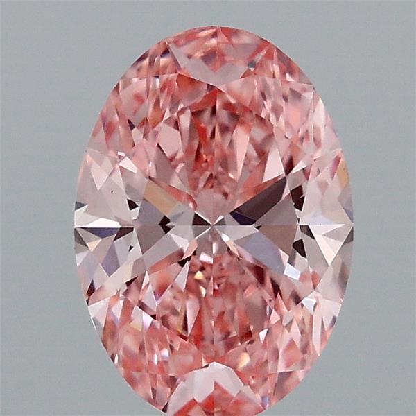 1.05ct Oval FANCY VIVID PINK VS1 Lab Created Diamond