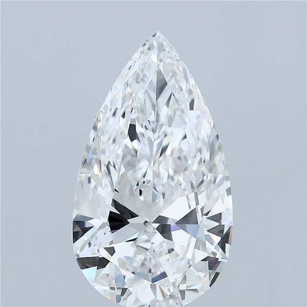 1.6ct Pear E VVS2 Lab Created Diamond