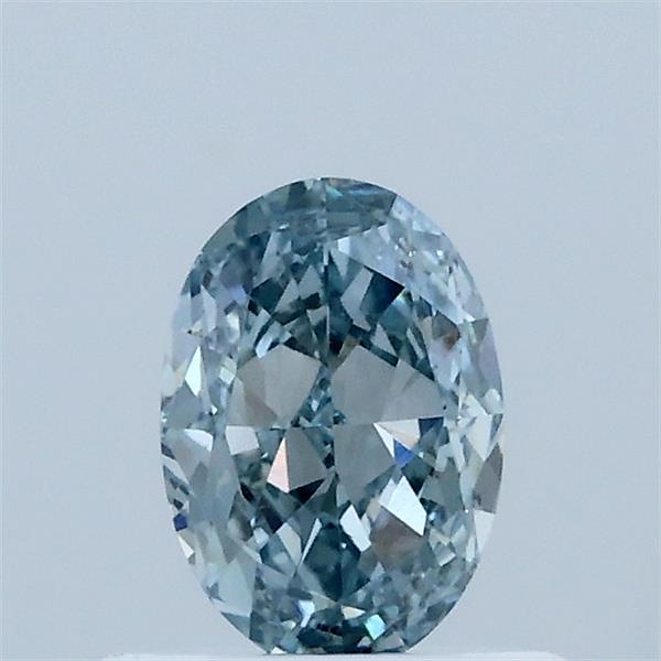 0.61ct Oval FANCY INTENSE BLUE VVS2 Lab Created Diamond