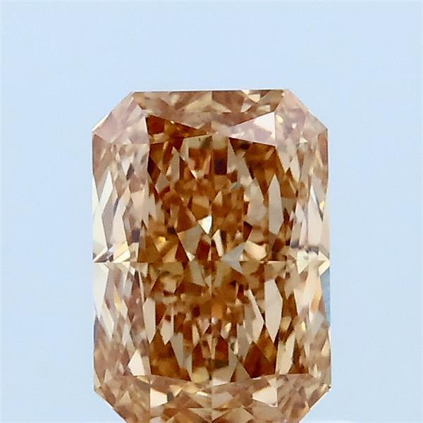 1.04ct Radiant FANCY BROWN YELLOW VVS2 Lab Created Diamond