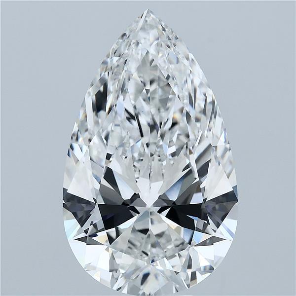 8.05ct Pear F VVS2 Lab Created Diamond