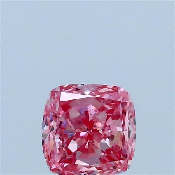 0.59ct Cushion FANCY VIVID PINK VVS2 Lab Created Diamond