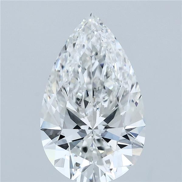 3.79ct Pear E VVS2 Lab Created Diamond