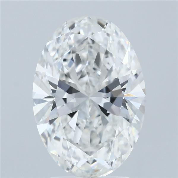 3.23ct Oval F VVS1 Lab Created Diamond