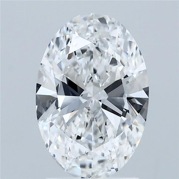1.93ct Oval D VVS2 Lab Created Diamond