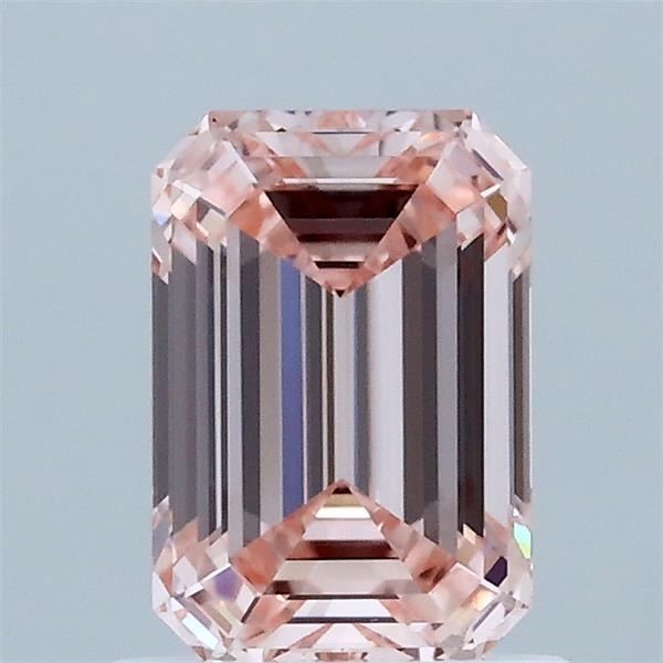 1.07ct Emerald FANCY INTENSE PINK VS1 Lab Created Diamond