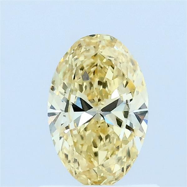 0.59ct Oval FANCY YELLOW VVS2 Lab Created Diamond